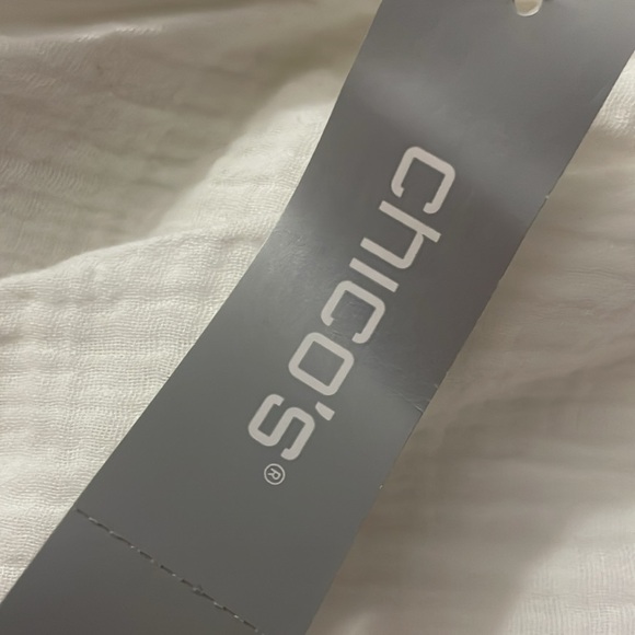 Chicos midi dress flutter sleeve white linen dress - NWT! - Picture 8 of 9